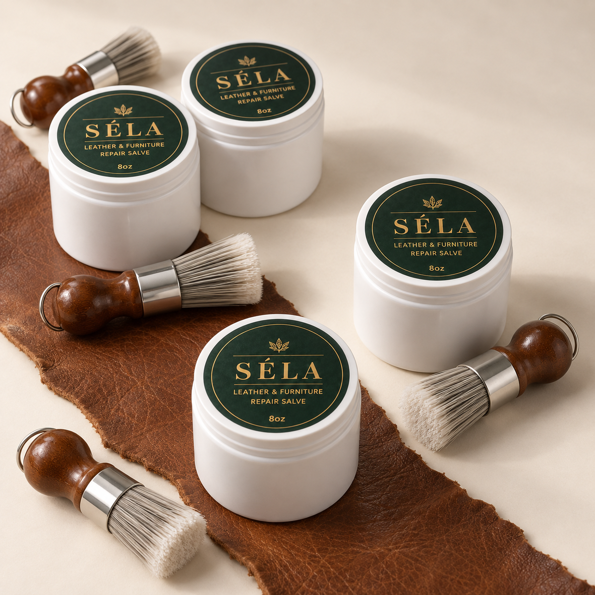 SÉLA – חבילת שלוש יחידות ואחת במתנה לטיפוח עור ועץ